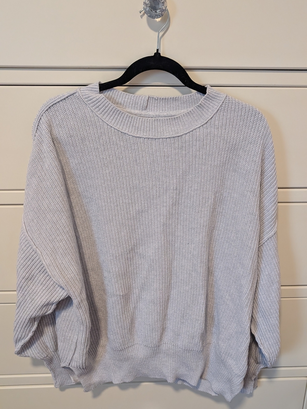 Aerie Light Blue Crewneck Knit Sweater
